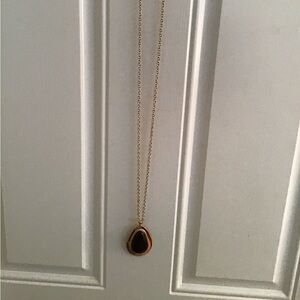 Paparazzi Gold and Black Teardrop Necklace